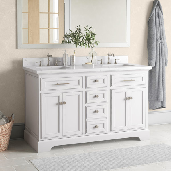 Three Posts™ Currahee 54" Double Bathroom Vanity Set & Reviews Wayfair